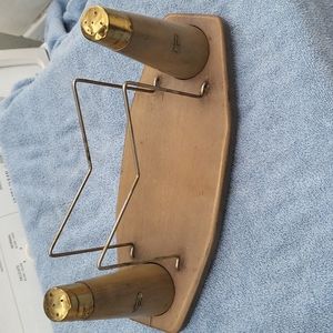 Vintage Mid Century Modern Salt and Pepper Napkin holder